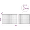 Gabionas su 3,5 mm viela ir 10x10 cm tinkleliu 700x30x100 cm