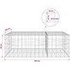 Gabionas su 3,5 mm viela ir 10x10 cm tinkleliu 150x100x50 cm
