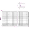 Gabionas su 3,5 mm viela ir 10x10 cm tinkleliu 800x30x150 cm