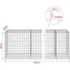 Gabionas su 3,5 mm viela ir 10x10 cm tinkleliu 1150x100x100 cm
