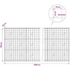 Gabionas su 3,5 mm viela ir 10x10 cm tinkleliu 1200x20x150 cm