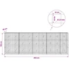 Gabionas su 3,5 mm viela ir 10x10 cm tinkleliu 450x20x150 cm