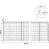 Gabionas su 3,5 mm viela ir 10x10 cm tinkleliu 950x50x100 cm