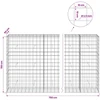 Gabionas su 3,5 mm viela ir 10x10 cm tinkleliu 750x50x150 cm