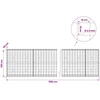 Gabionas su 3,5 mm viela ir 10x10 cm tinkleliu 1150x30x100 cm