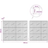 Gabionas su 3,5 mm viela ir 10x10 cm tinkleliu 950x10x150 cm