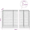 Gabionas su 3,5 mm viela ir 10x10 cm tinkleliu 950x100x150 cm
