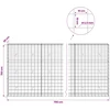 Gabionas su 3,5 mm viela ir 10x10 cm tinkleliu 700x30x150 cm