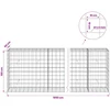 Gabionas su 3,5 mm viela ir 10x10 cm tinkleliu 1050x50x100 cm