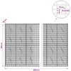 Gabionas su 3,5 mm viela ir 5x10 cm tinkleliu 800x10x200 cm