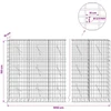 Gabionas su 3,5 mm viela ir 5x10 cm tinkleliu 1050x10x150 cm
