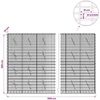 Gabionas su 3,5 mm viela ir 5x10 cm tinkleliu 1100x10x200 cm