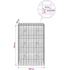 Gabionas su 3,5 mm viela ir 5x10 cm tinkleliu 100x20x150 cm