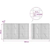 Gabionas su 3,5 mm viela ir 5x10 cm tinkleliu 1200x10x100 cm