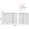 Gabionas su 3,5 mm viela ir 5x10 cm tinkleliu 1050x20x100 cm
