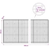 Gabionas su 3,5 mm viela ir 5x10 cm tinkleliu 1100x30x150 cm