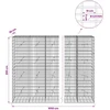 Gabionas su 3,5 mm viela ir 5x10 cm tinkleliu 1050x20x200 cm