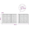 Gabionas su 3,5 mm viela ir 5x10 cm tinkleliu 500x20x100 cm