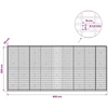 Gabionas su 3,5 mm viela ir 5x10 cm tinkleliu 450x30x200 cm