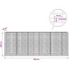 Gabionas su 3,5 mm viela ir 5x10 cm tinkleliu 550x20x200 cm