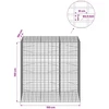 Gabionas su 3,5 mm viela ir 5x10 cm tinkleliu 150x100x150 cm