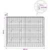 Gabionas su 3,5 mm viela ir 5x10 cm tinkleliu 200x20x150 cm