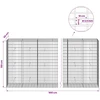 Gabionas su 3,5 mm viela ir 5x10 cm tinkleliu 900x50x150 cm