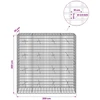 Gabionas su 3,5 mm viela ir 5x10 cm tinkleliu 200x20x200 cm