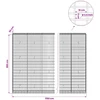 Gabionas su 3,5 mm viela ir 5x10 cm tinkleliu 1150x30x200 cm