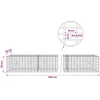 Gabionas su 3,5 mm viela ir 5x10 cm tinkleliu 600x20x50 cm