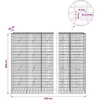 Gabionas su 3,5 mm viela ir 5x10 cm tinkleliu 650x20x200 cm