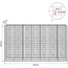 Gabionas su 3,5 mm viela ir 5x10 cm tinkleliu 350x20x200 cm