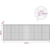 Gabionas su 3,5 mm viela ir 5x10 cm tinkleliu 600x30x200 cm