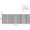 Gabionas su 3,5 mm viela ir 5x10 cm tinkleliu 450x10x150 cm