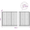 Gabionas su 3,5 mm viela ir 5x10 cm tinkleliu 1000x50x150 cm