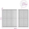 Gabionas su 3,5 mm viela ir 5x10 cm tinkleliu 700x30x200 cm