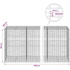 Gabionas su 3,5 mm viela ir 5x10 cm tinkleliu 900x100x150 cm