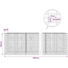 Gabionas su 3,5 mm viela ir 5x10 cm tinkleliu 1200x20x100 cm