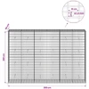 Gabionas su 3,5 mm viela ir 5x10 cm tinkleliu 300x50x200 cm