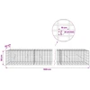 Gabionas su 3,5 mm viela ir 5x10 cm tinkleliu 500x20x50 cm
