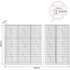 Gabionas su 3,5 mm viela ir 5x10 cm tinkleliu 950x10x150 cm