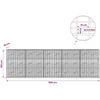 Gabionas su 3,5 mm viela ir 5x10 cm tinkleliu 500x10x150 cm