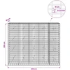 Gabionas su 3,5 mm viela ir 5x10 cm tinkleliu 250x20x200 cm