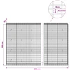 Gabionas su 3,5 mm viela ir 5x10 cm tinkleliu 1200x30x200 cm