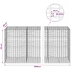Gabionas su 3,5 mm viela ir 5x10 cm tinkleliu 1000x100x150 cm