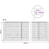 Gabionas su 3,5 mm viela ir 5x10 cm tinkleliu 650x20x100 cm