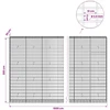 Gabionas su 3,5 mm viela ir 5x10 cm tinkleliu 1000x30x200 cm