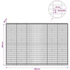 Gabionas su 3,5 mm viela ir 5x10 cm tinkleliu 300x30x200 cm