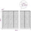 Gabionas su 3,5 mm viela ir 5x10 cm tinkleliu 950x20x150 cm