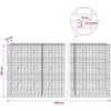 Gabionas su 3,5 mm viela ir 5x10 cm tinkleliu 1100x20x150 cm